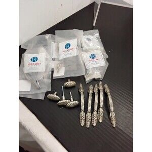 16 pcs Hickory Metal Cabnet drawer pulls 5"  Silver